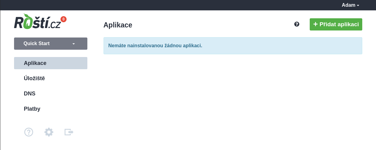 Zatím žádná aplikace